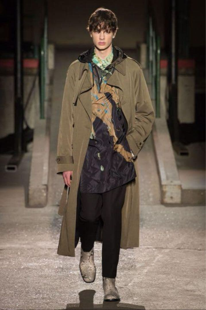 Dries Van Noten 18aw マーブル柄アノラック