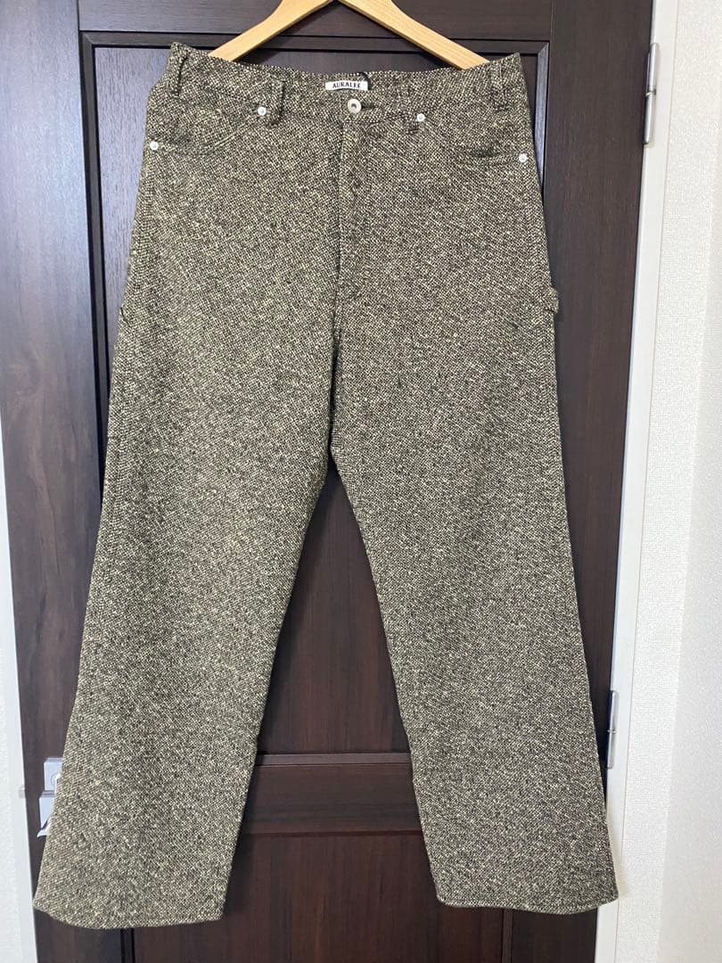 パンツ AURALEE SPUN TWEED PAINTER PANTS 4