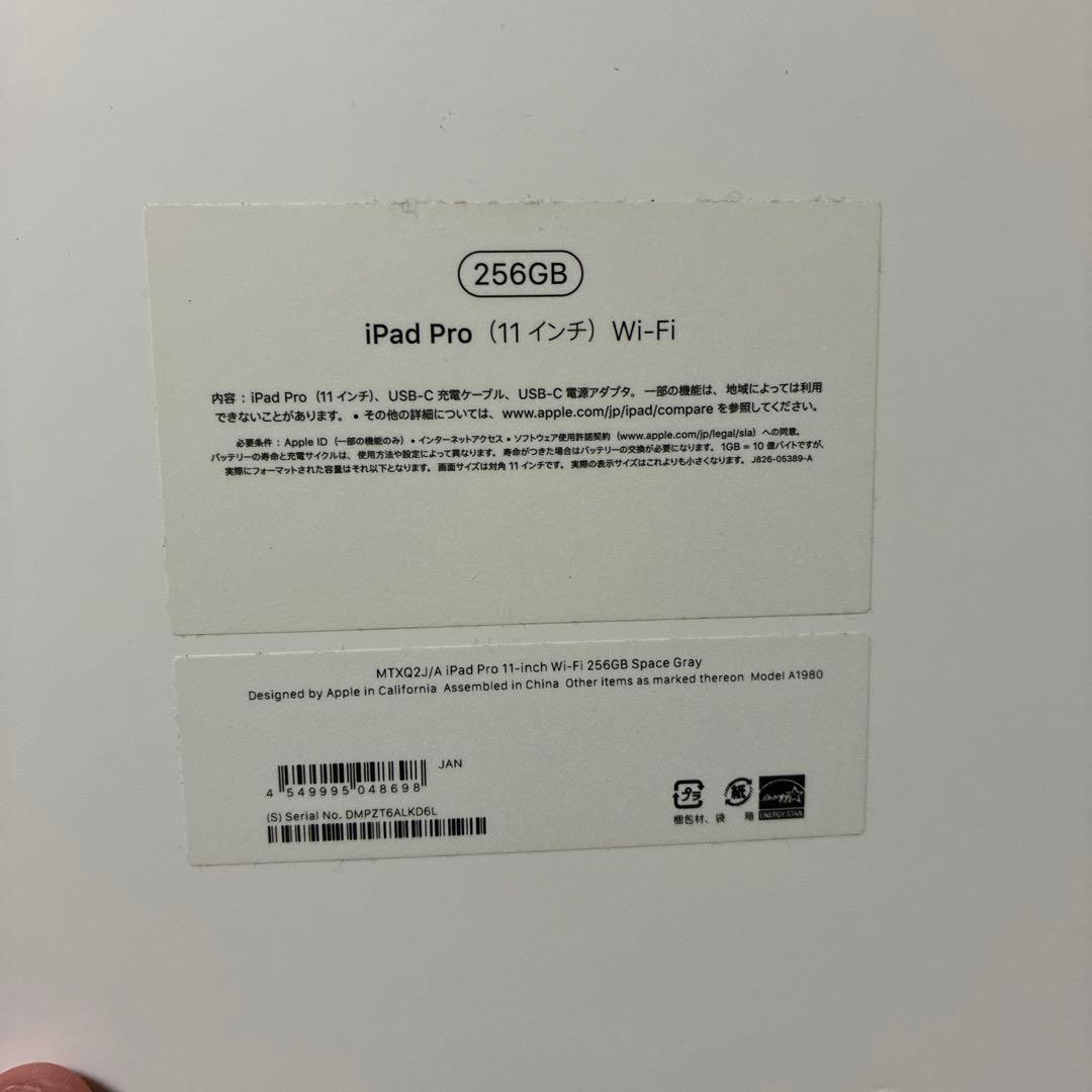 iPad pro 11インチ　第1世代　256GB スペースグレー
