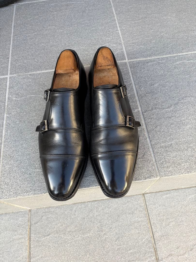 スコッチグレイン 25センチ　ダブルモンクストラップ