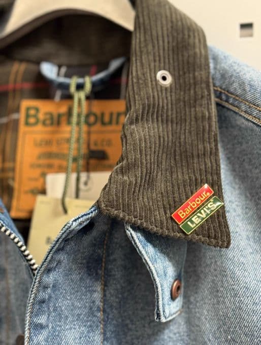 美品 Barbour × Levi's コラボ デニムジャケット L