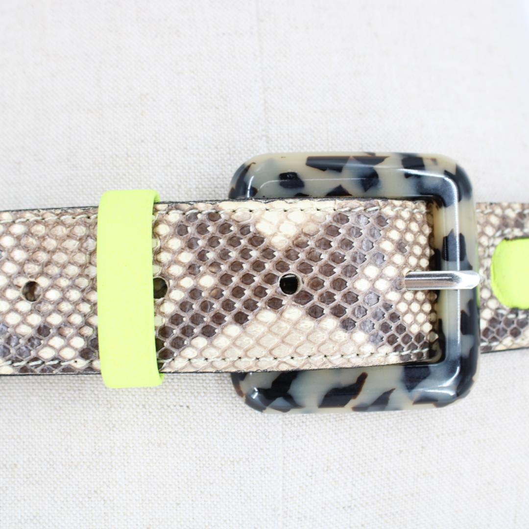 【フランス製 アクセサリー】イエロー Christian Lacroix ベルト