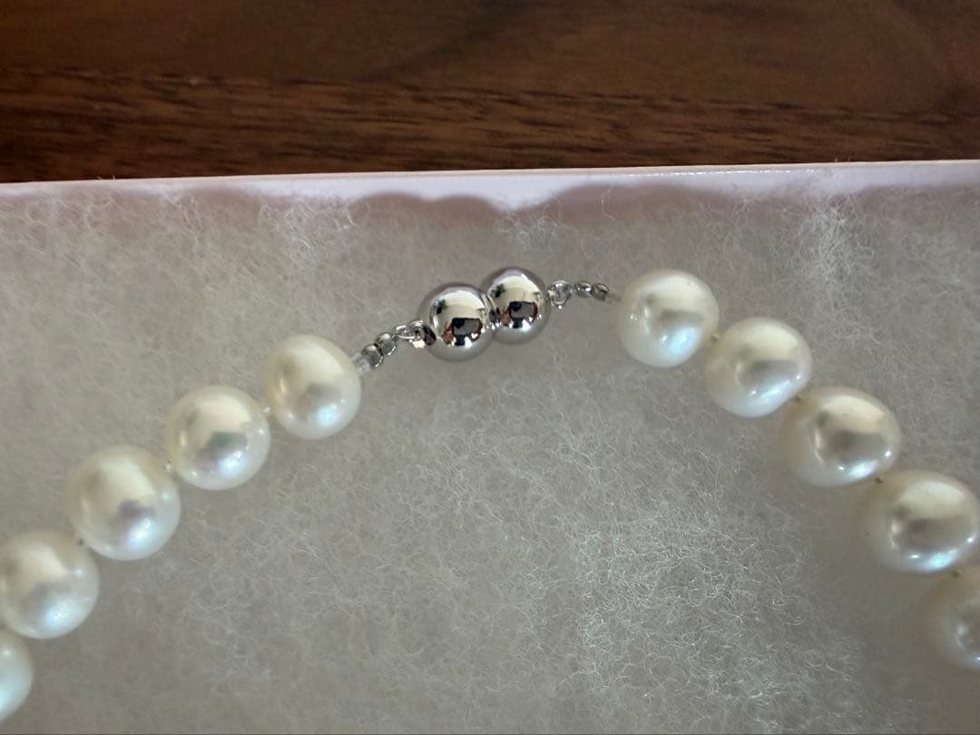 【未使用】池蝶本真珠 ネックレス イヤリング 彩美珠 3点セット 鑑別書付き