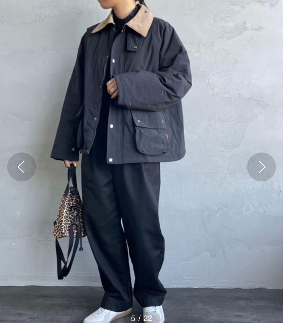 UNIVERSAL OVERALL コーデュロイ 襟パディングショートジャケット