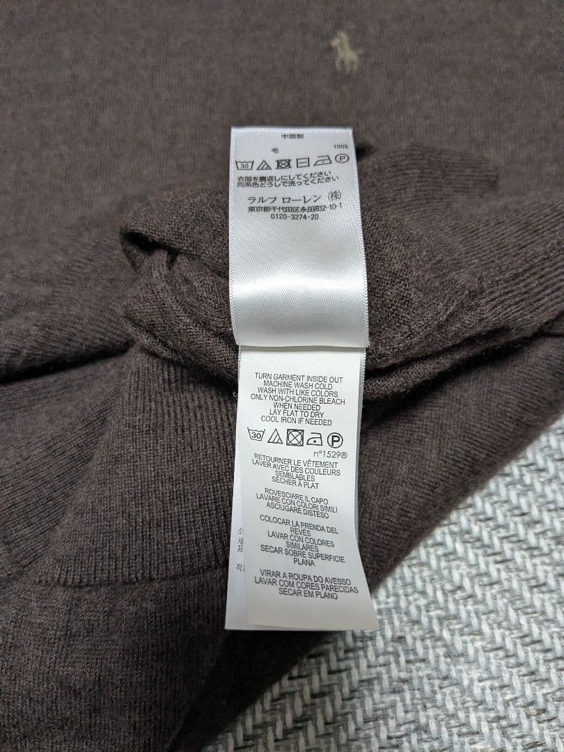 極美品　Polo Ralph Lauren　タートルネック セーター　現行　茶