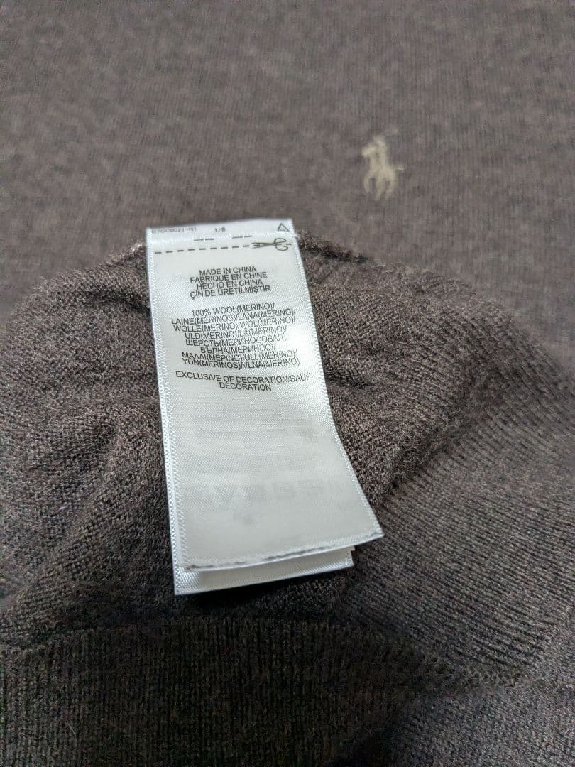 極美品　Polo Ralph Lauren　タートルネック セーター　現行　茶