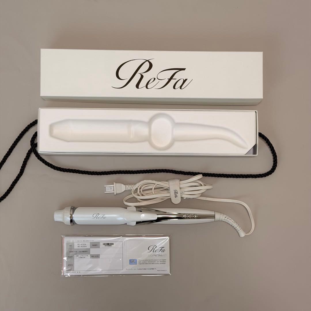 ReFa カールヘアアイロン ホワイト 32mm 保証書、外箱有り