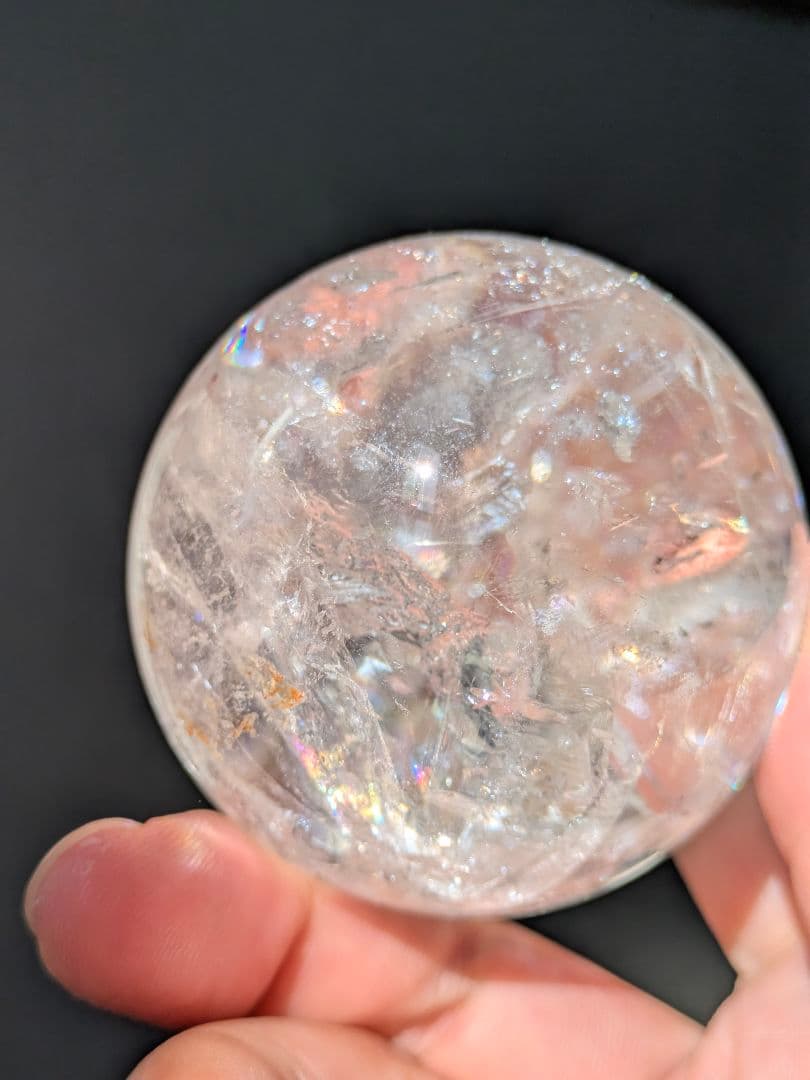 にじいろ　コロンビア産　レムリアン水晶　レインボー綺麗