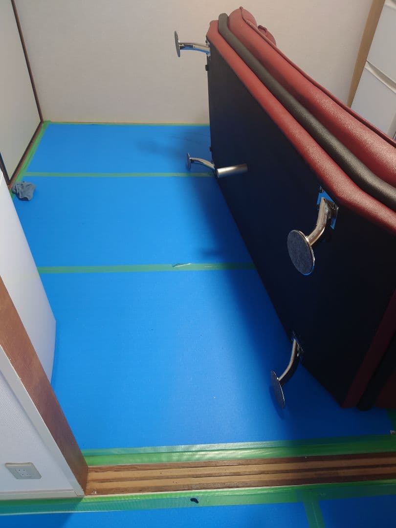 ニトリ３人掛けソファー　ロゾ 家具　ワインレッド　B04