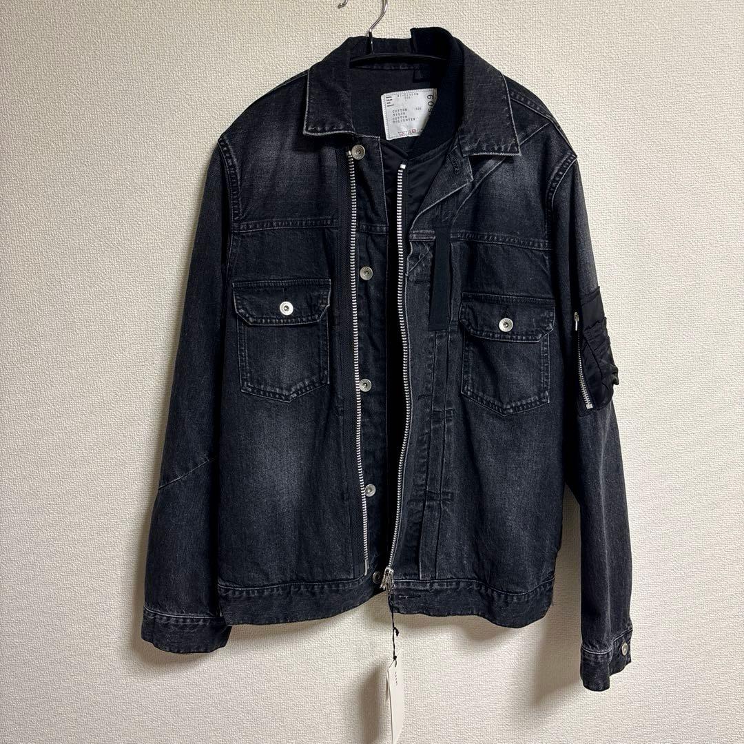 sacai サカイ ドッキングデニムジャケット サイズ1