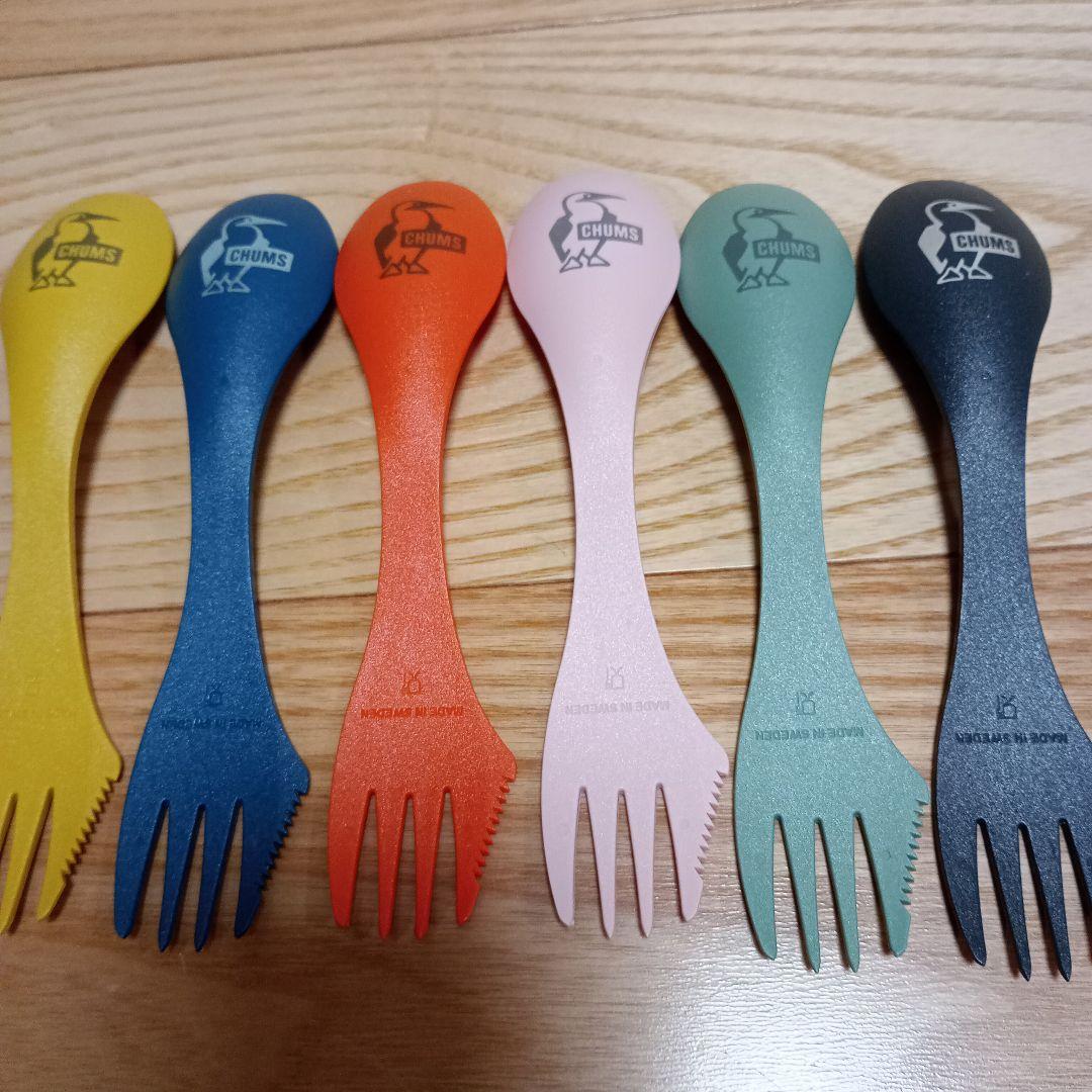 チャムス　 アウトドア用カトラリー　限定　6本セット