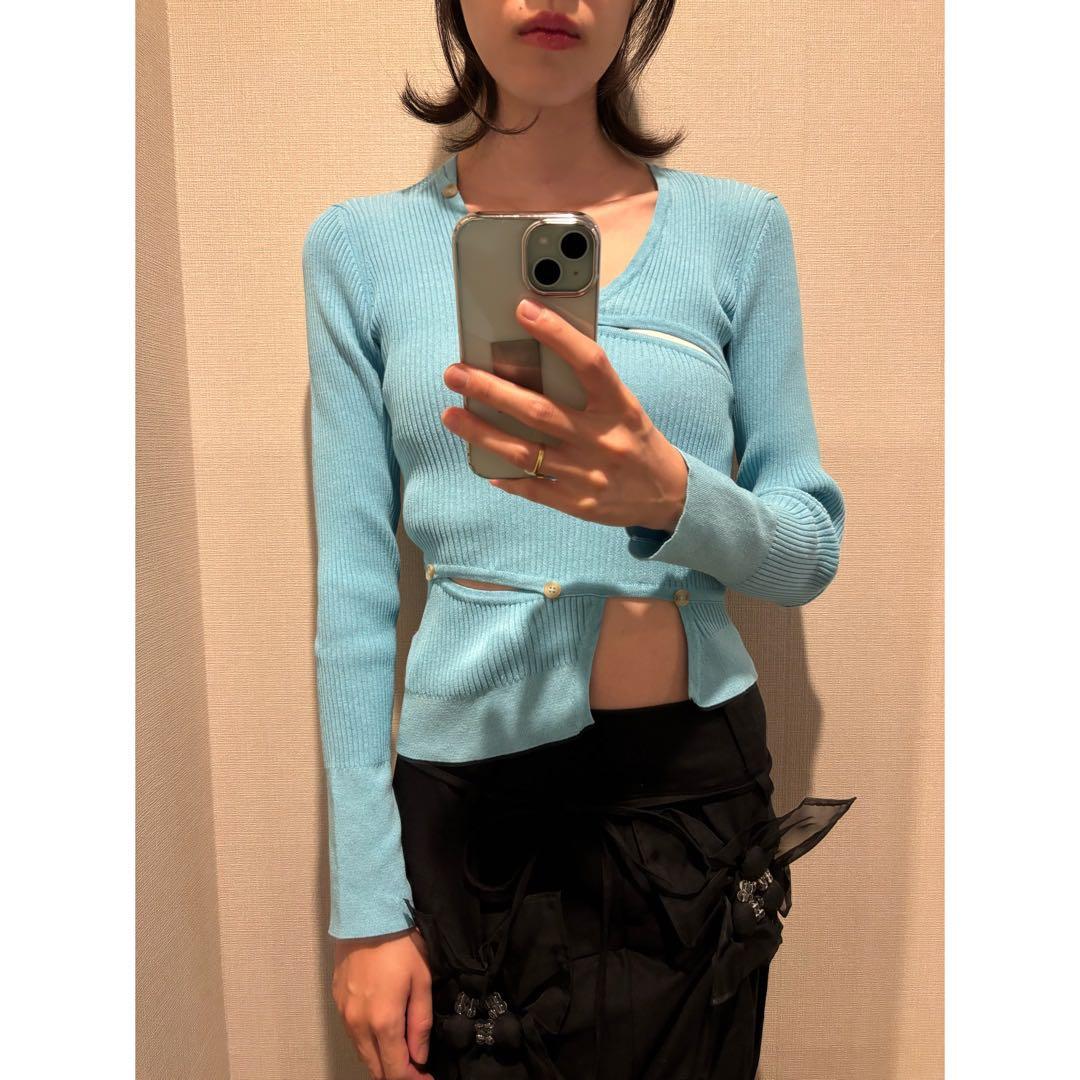 jacquemus ジャックムス　リブニット　カットソー　水色