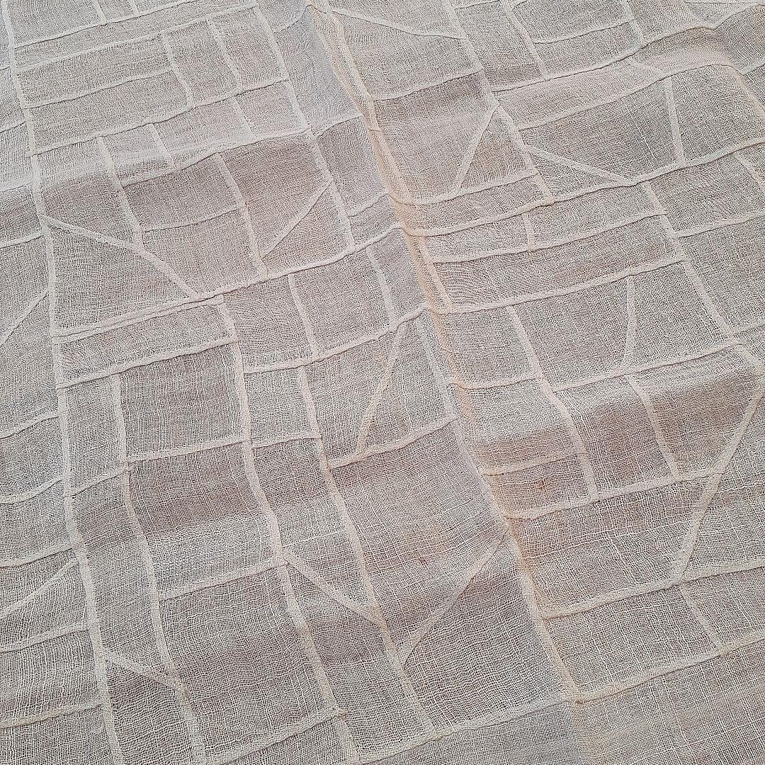 ポジャギ 　苧麻　チョガッポ　白　モシ　麻韓国　李朝　アンティーク