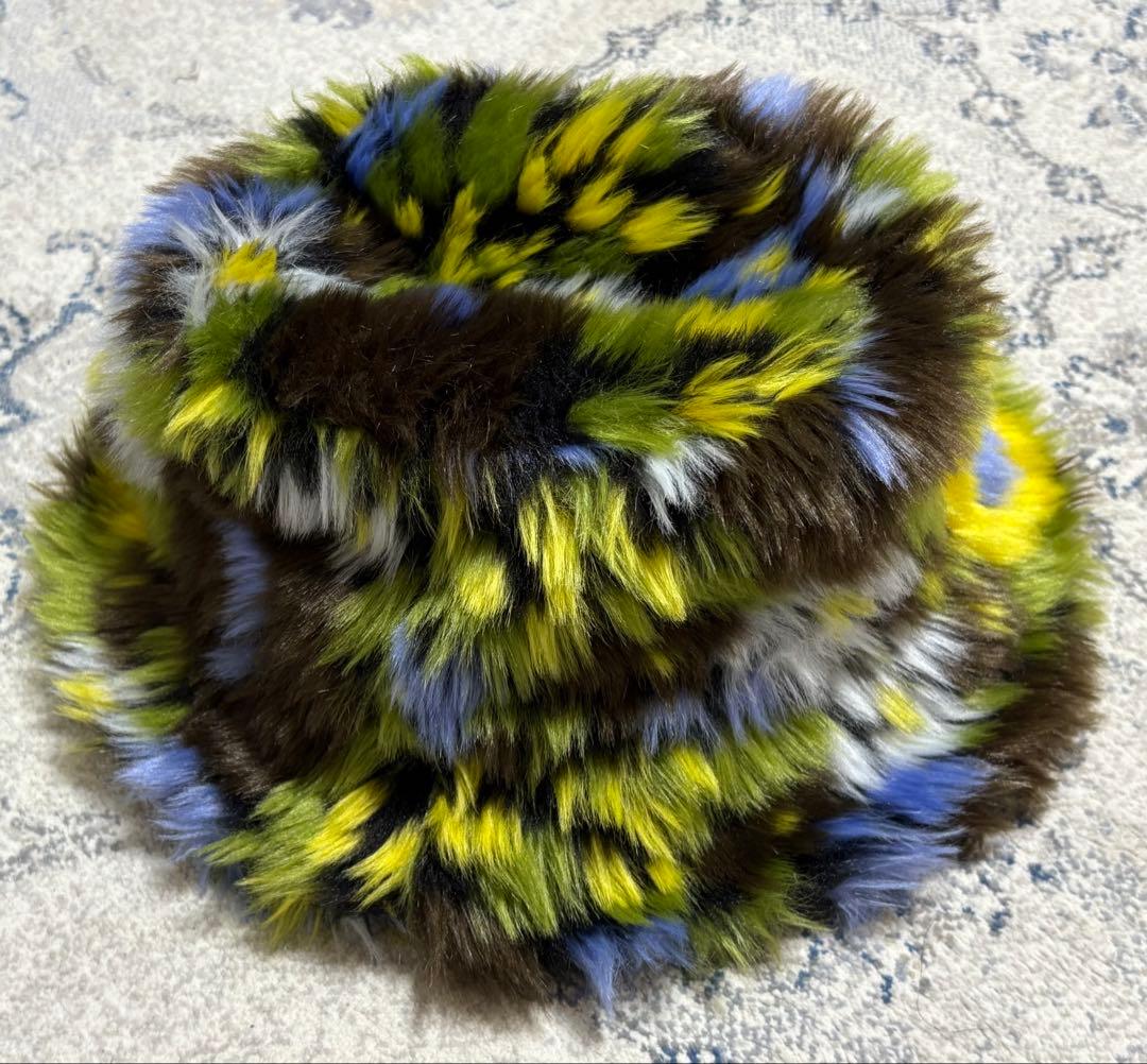 KANGOL ファーバケットハット 堂本剛 着用 カモフラ