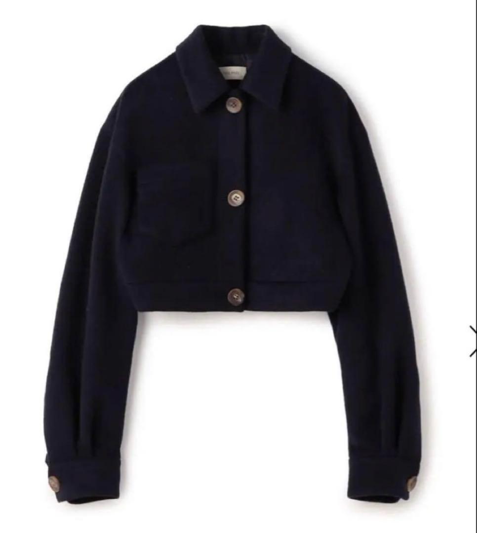 デプレ キッドモヘヤミニシャギー クロップドブルゾン