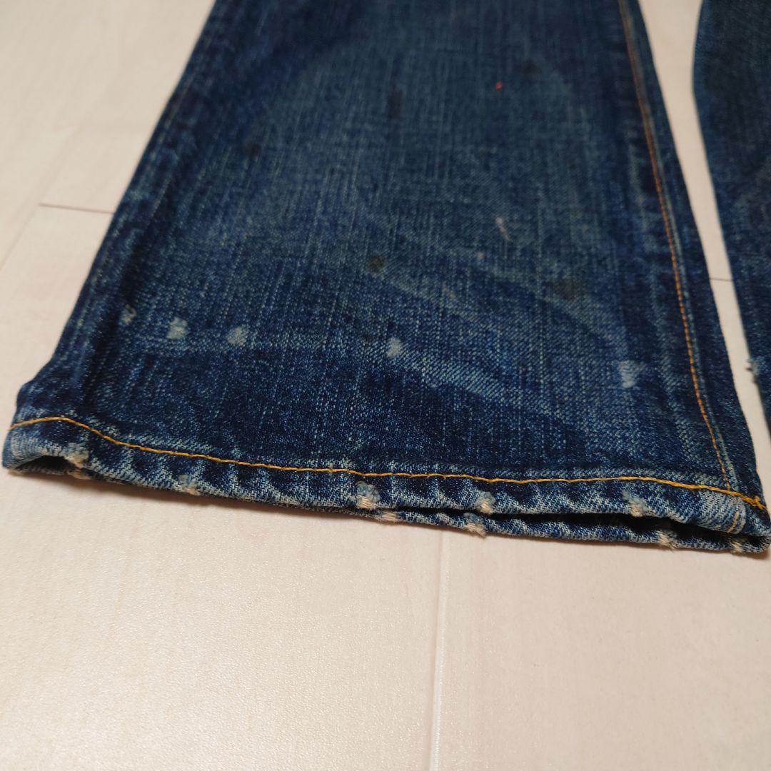 【極美品】RRL(ダブル アールエル) ユーズド加工ジーンズW32L32