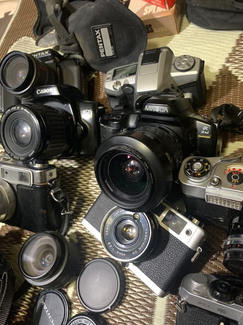 【SALE】フィルムカメラ レンズ付 まとめてセット　ジャンク