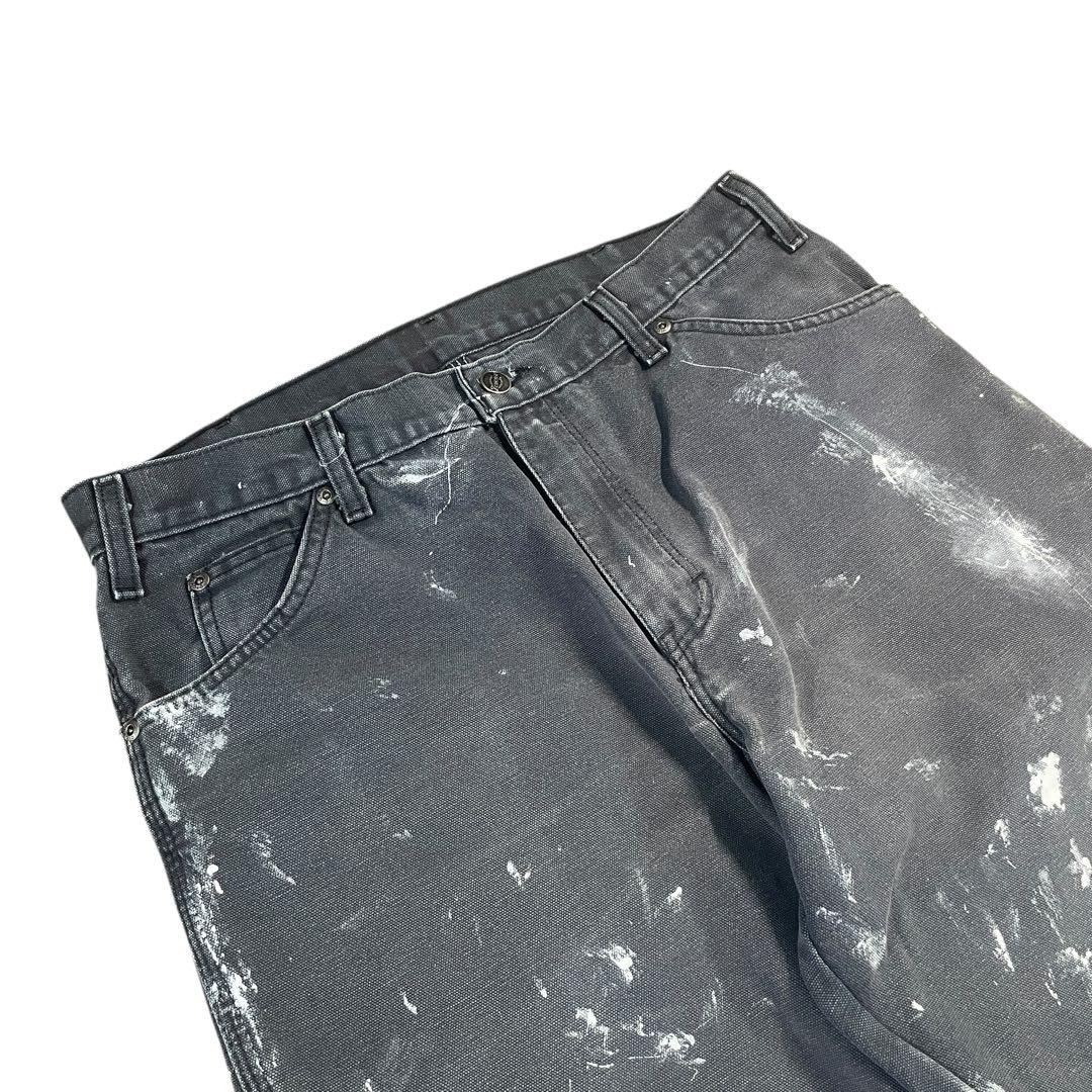 ディッキーズ ペンキ ペインターパンツ フェードブラック ダック地 00s