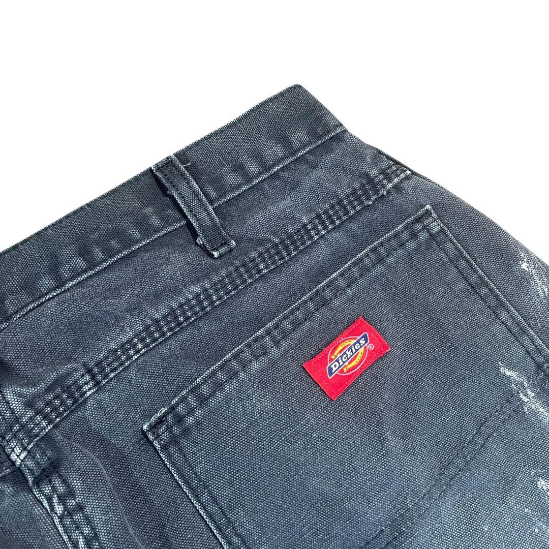 ディッキーズ ペンキ ペインターパンツ フェードブラック ダック地 00s