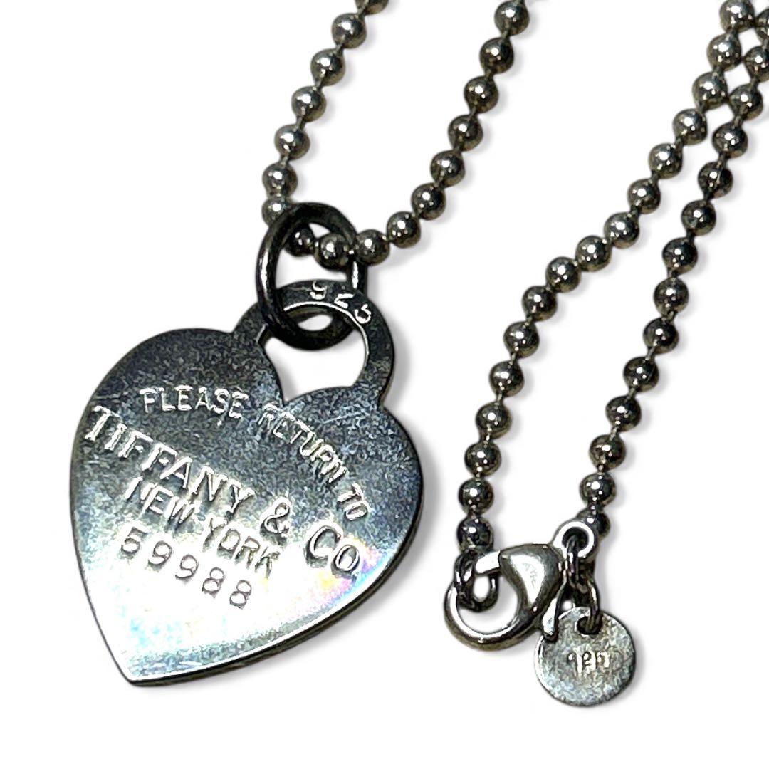 Tiffany & Co. ハートタグ ネックレス SV925 ボールチェーン