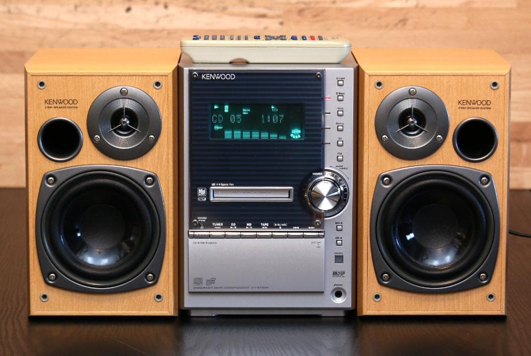 KENWOOD SL3MD CD/MD/TUNER/TAPE　コンポ　完動品