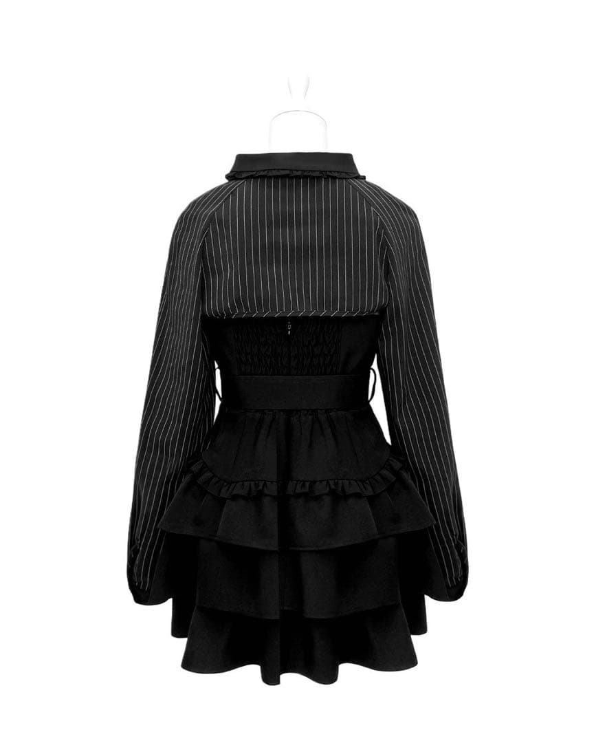 ハニーミュウ　ネクタイ付きアンサンブルフリルワンピ