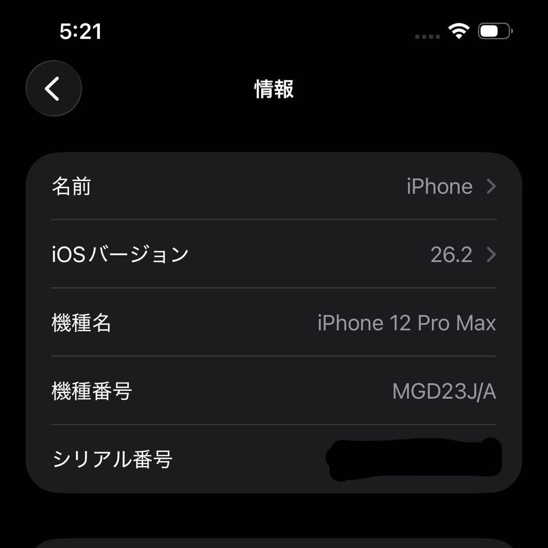 iPhone 12 Promax 256GB パシフィックブルー