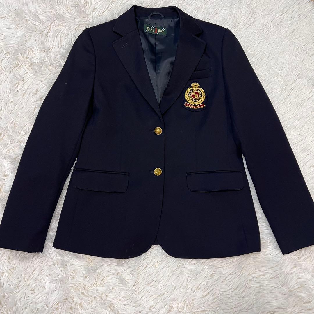 【美品】EAST BOY ブレザー　テーラードジャケット ネイビー　9号