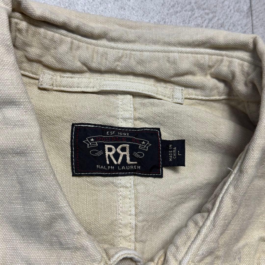 RRL ボロ加工 ボーダー ヘリンボーン カバーオール ジャケット