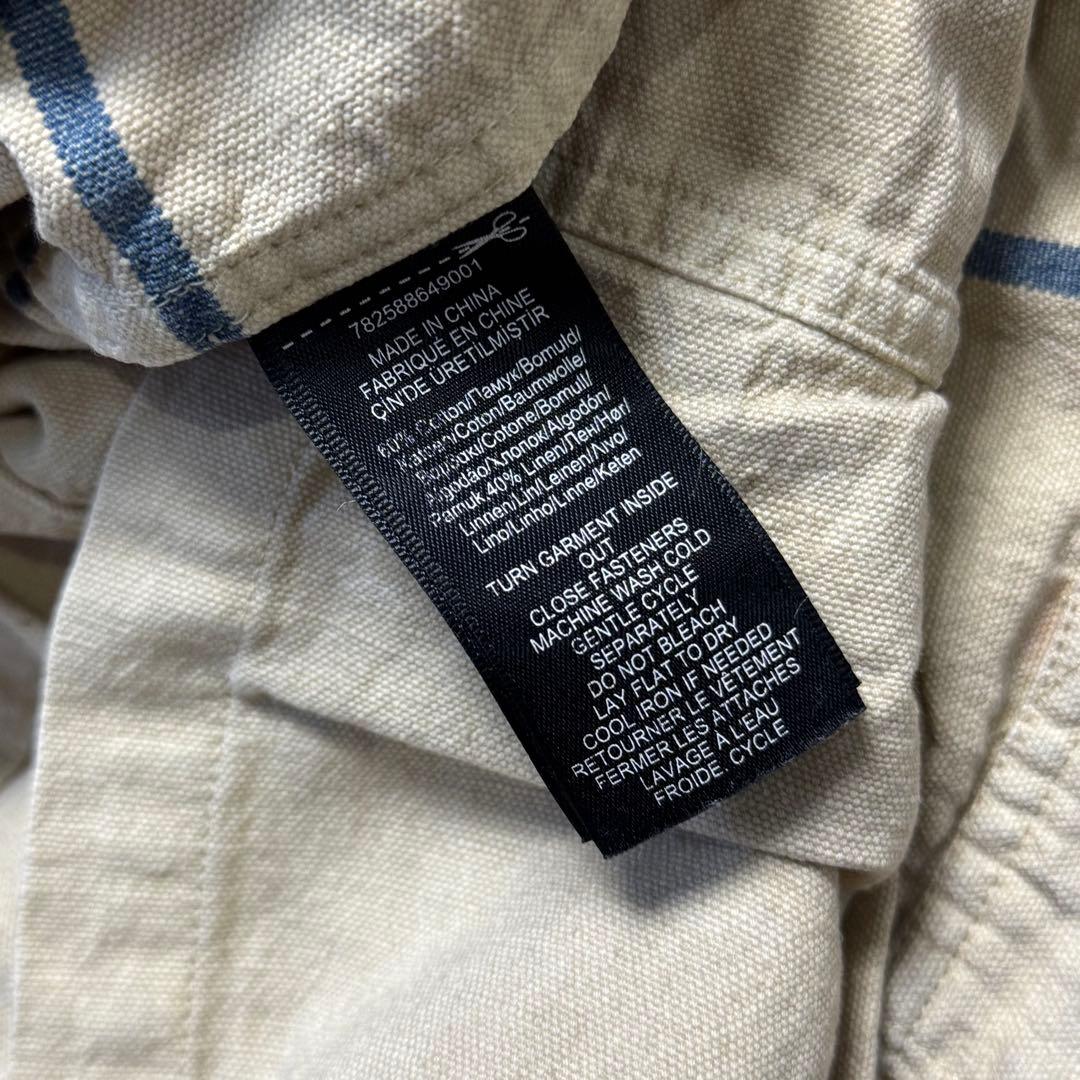 RRL ボロ加工 ボーダー ヘリンボーン カバーオール ジャケット