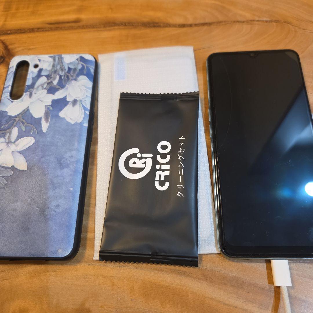 スマートフォン，OPPO　Reno３A　SIMフリー　カバー付き