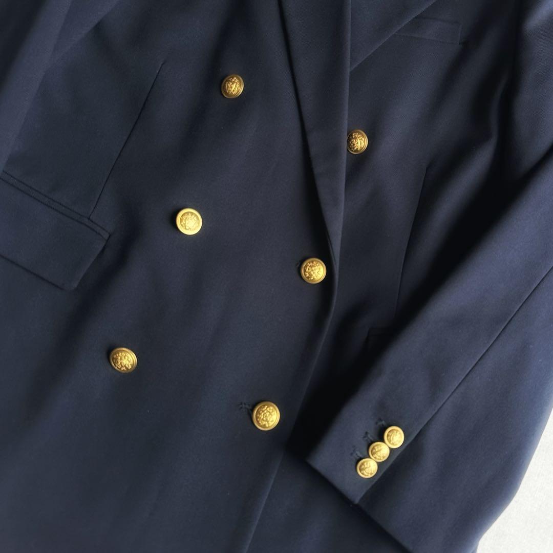 美品▲Mila Owen//金ボタンダブルブレザーオーバージャケット 紺ブレ
