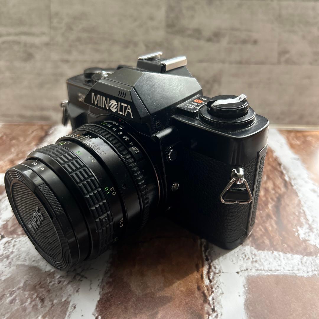 MINOLTA Ｘ-７とsigma MINI WIDE f2.8mmレンズ付き