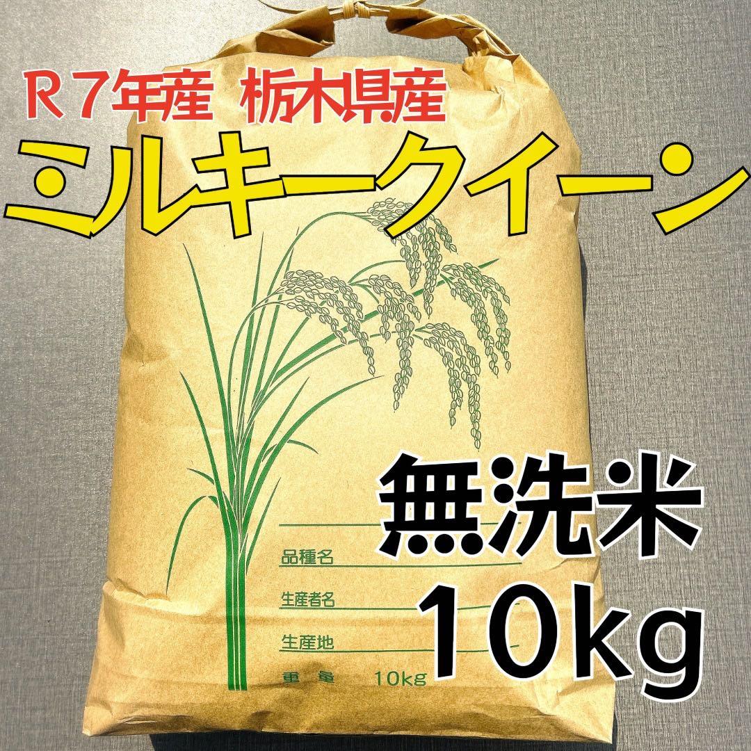 令和７年栃木産ミルキークイーン無洗米10kg