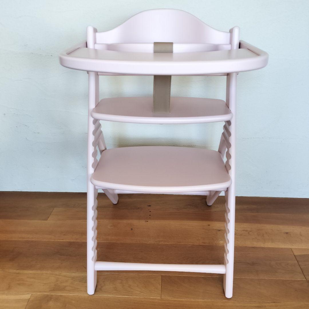 極美品✨ 大和屋 YAMATOYA アッフルチェア ミルキーピンク ベビーチェア