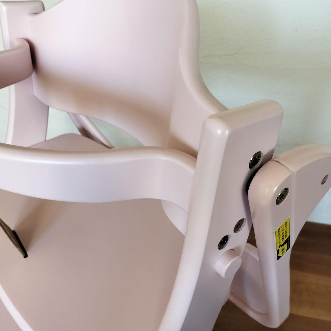極美品✨ 大和屋 YAMATOYA アッフルチェア ミルキーピンク ベビーチェア