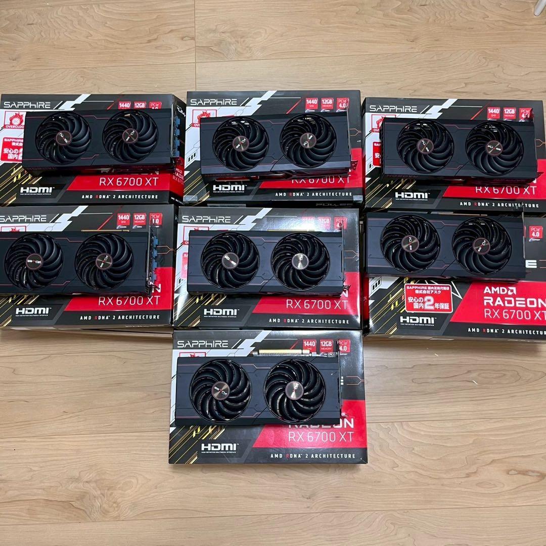 RX6700XT マイニング落ち ７枚セット luffy