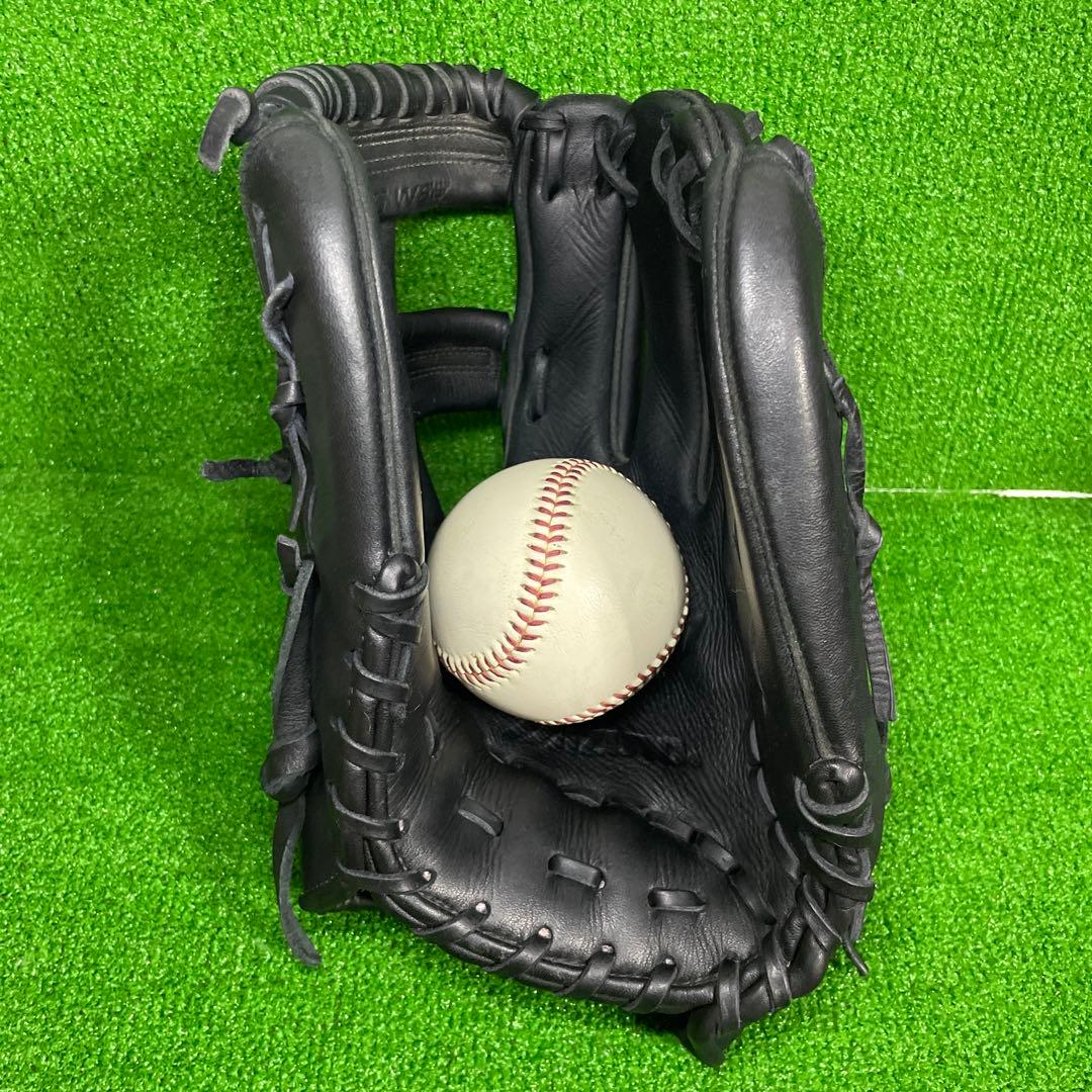 ミズノ ビューリーグ 軟式用 内野手用 大人用 日本製 ビッグM 折り返しハーフ