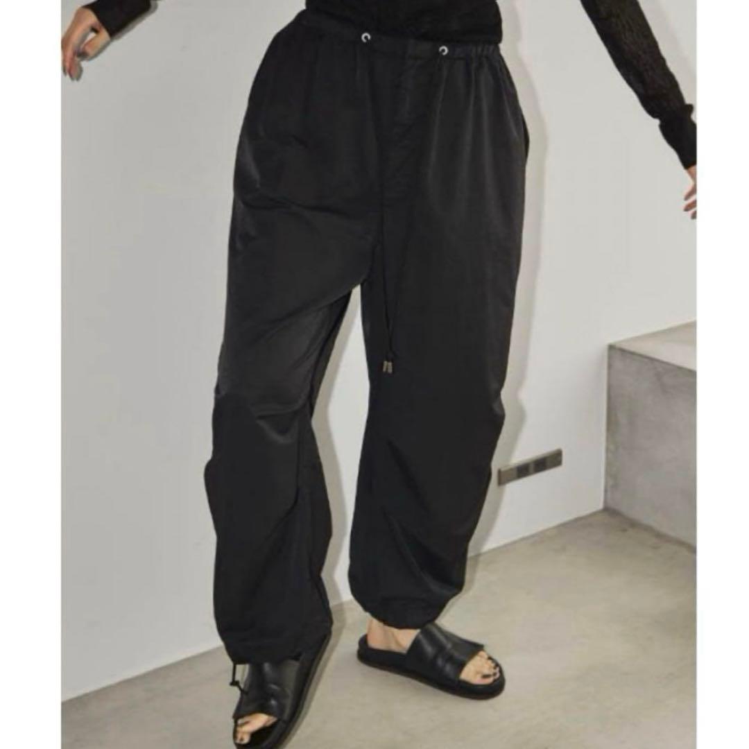 TODAYFUL ボーイフレンドナイロンパンツ 36 黒 トゥデイフル