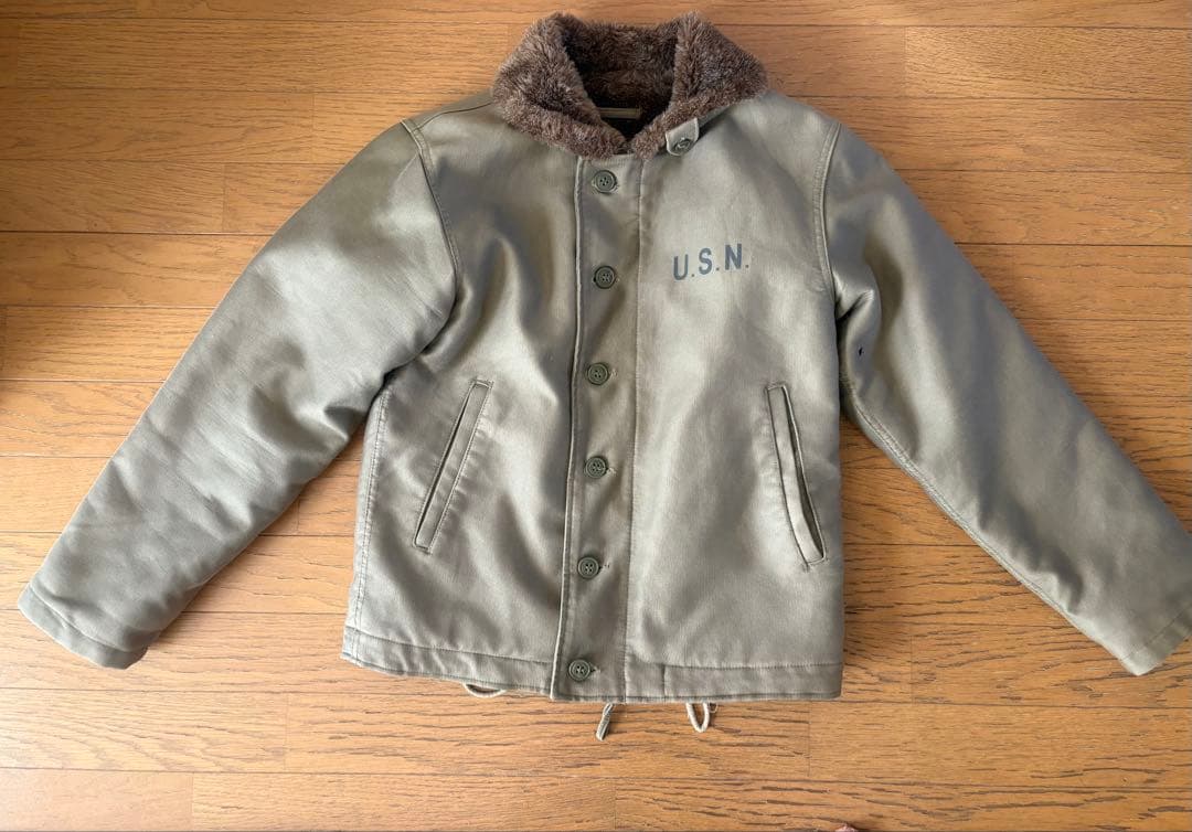 ⭐️超美品 小柄NAVY DEPARTMENT U.S.N. N1デッキジャケット