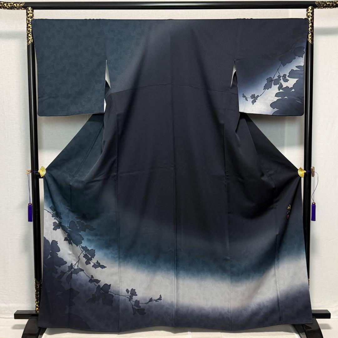 D16 訪問着 丹下雄介 正絹 着物 袷 極美品