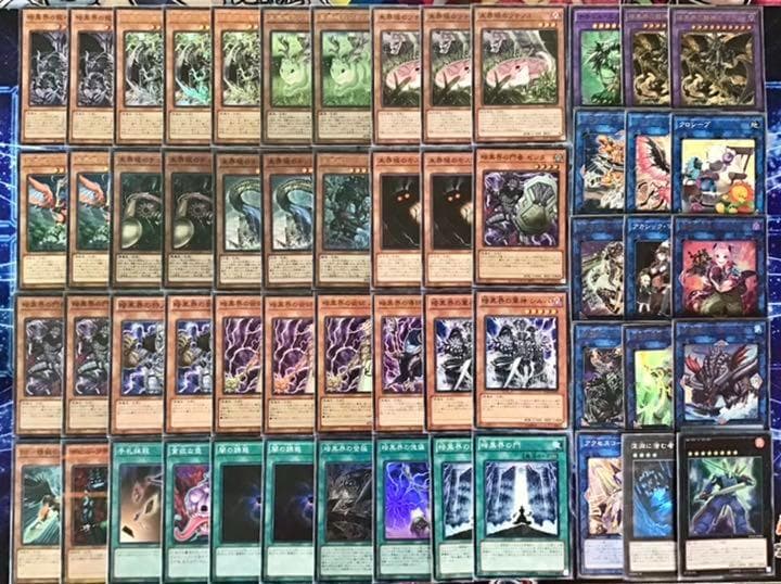 遊戯王 本格構築【未界域暗黒界】デッキ メイン＆EX15枚＆二重スリーブ