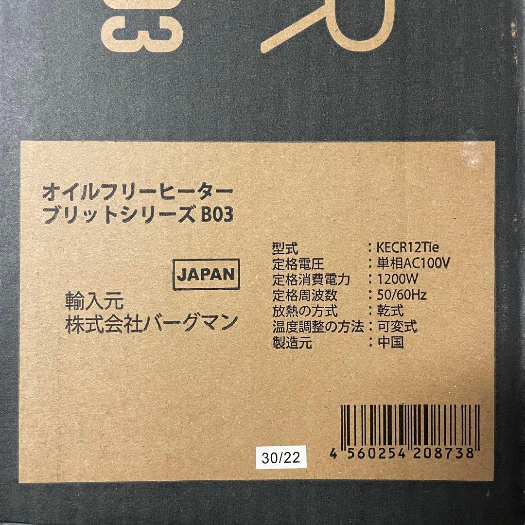 Dimplex オイルフリーヒーター B03 KECR12Tie ホワイト