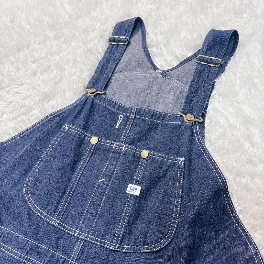 希少！ 4L Lee 濃紺　デニム　オーバーオール　ビックサイズ　ユニセックス