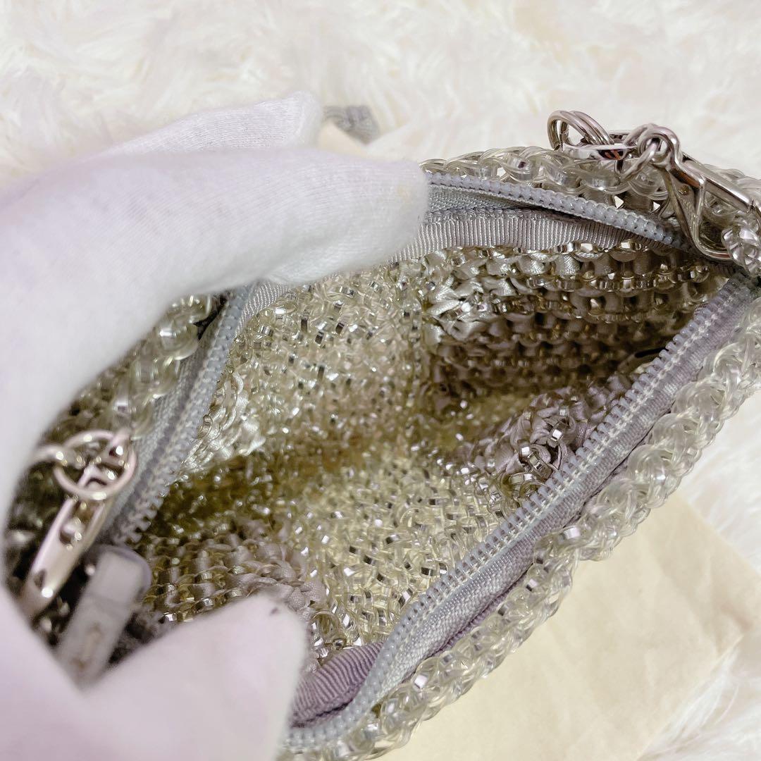 極美品　アンテプリマ　ワイヤーバッグ　リボン　ガーラパーティーバッグ