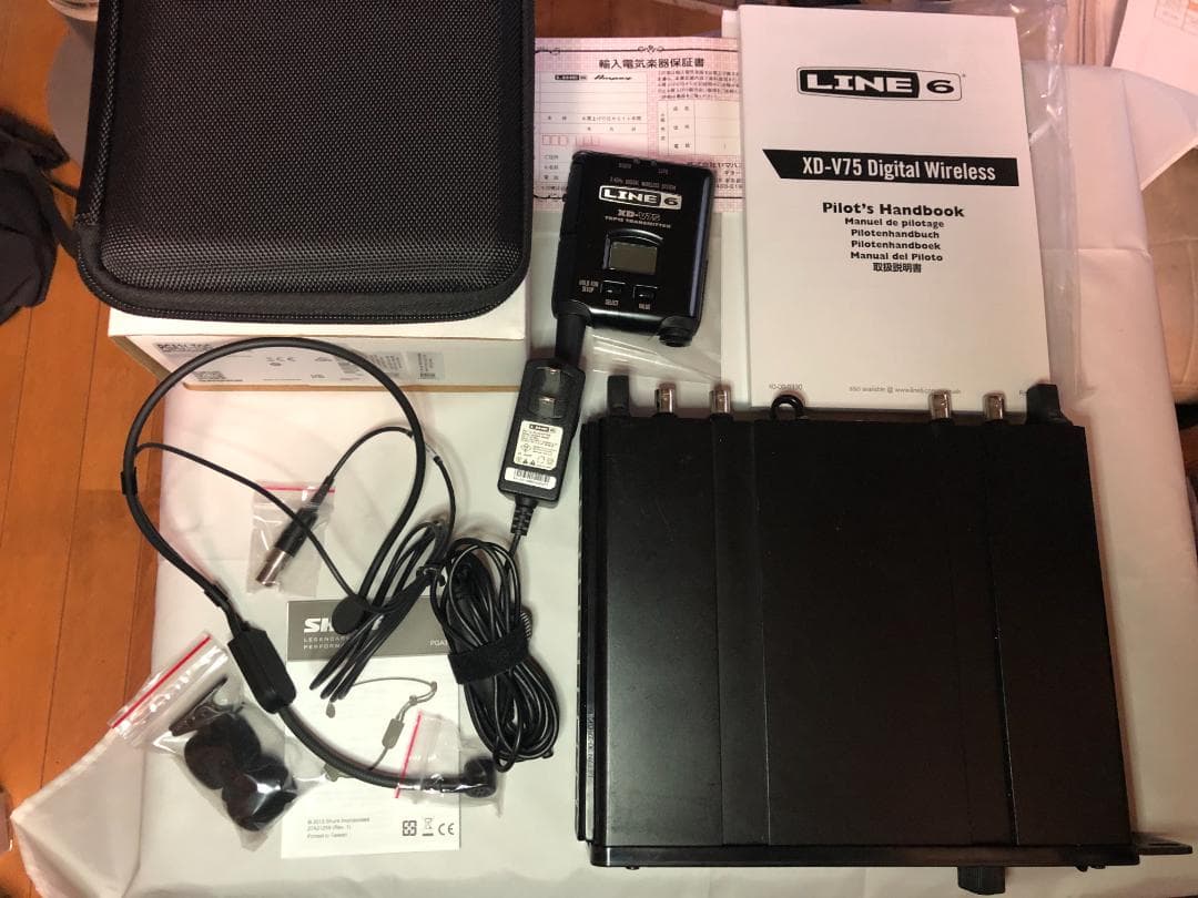 コ*ン様 LINE6 XD-V75デジタルワイヤレスシステム+SHUREヘッドセ