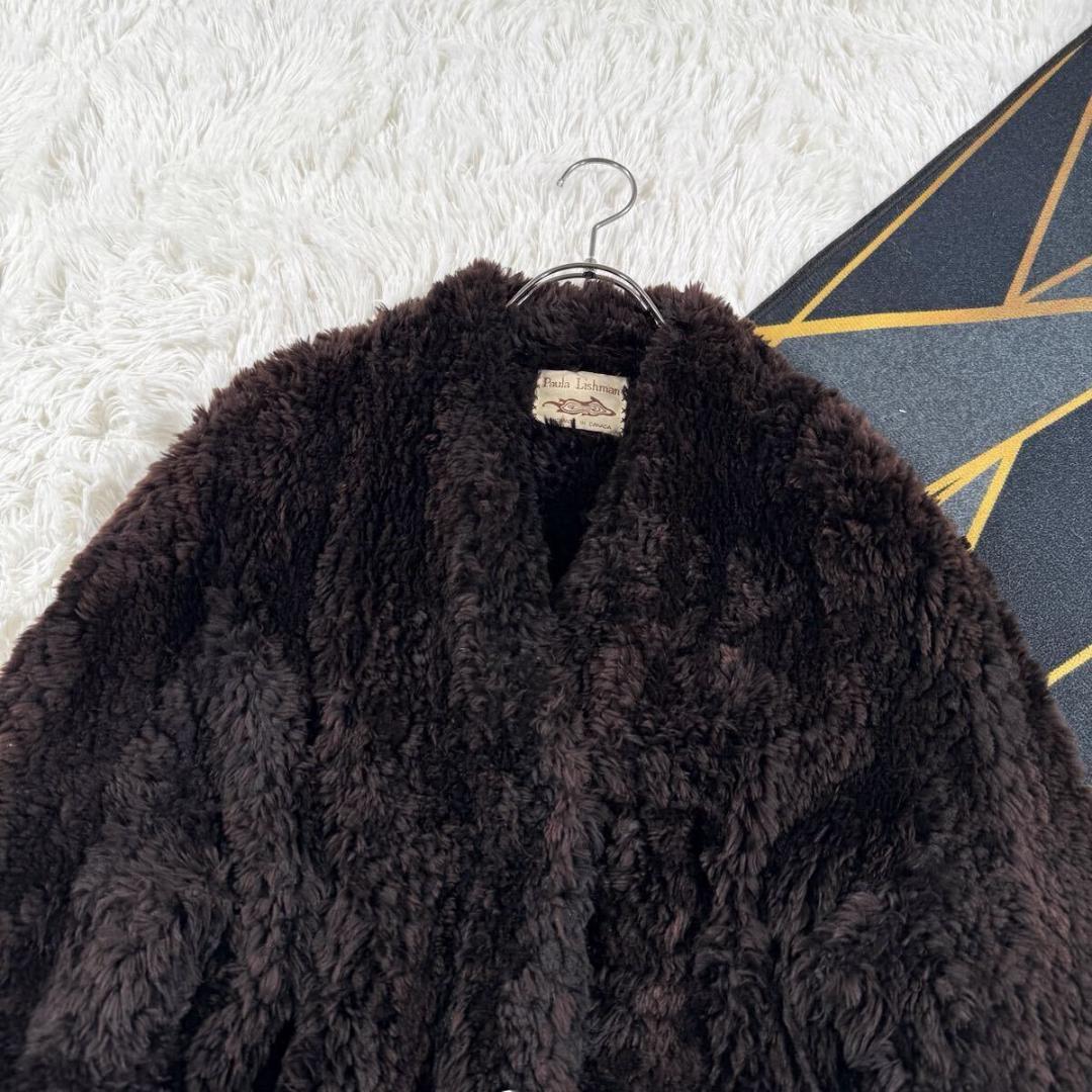 総丈93 ポーラリッシュマン ビーバー コート ショール 本毛皮 M AA267