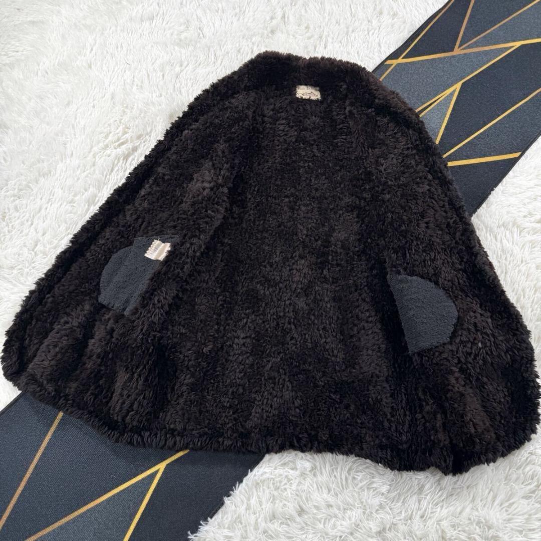 総丈93 ポーラリッシュマン ビーバー コート ショール 本毛皮 M AA267