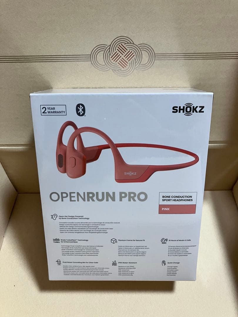 【正月太り解消】 SHOKZ OPENRUN PRO 骨伝導イヤホン ピンク