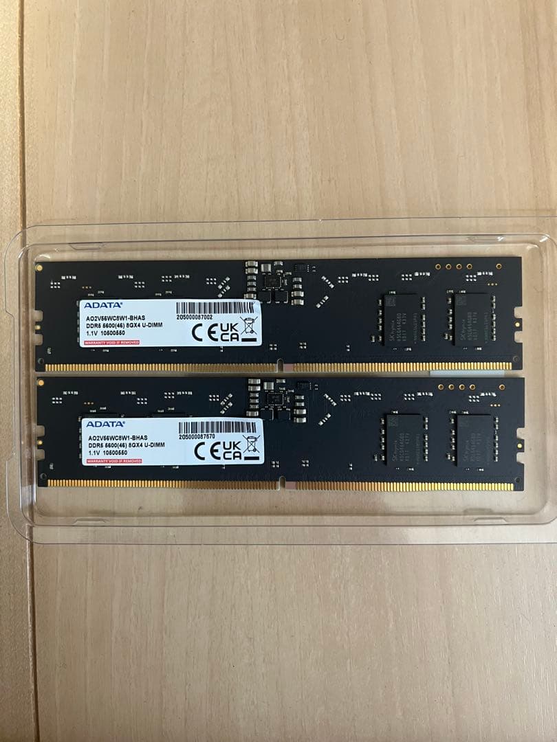 ADATA DDR5 5600 16GB (2x8GB) メモリー